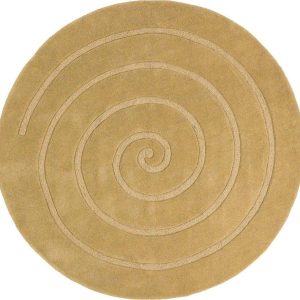 Béžový vlněný koberec Think Rugs Spiral