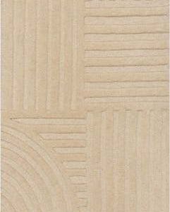 Béžový vlněný koberec běhoun 60x230 cm Zen Garden – Flair Rugs