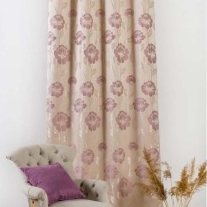 Béžový závěs 140x245 cm Izolde – Mendola Fabrics