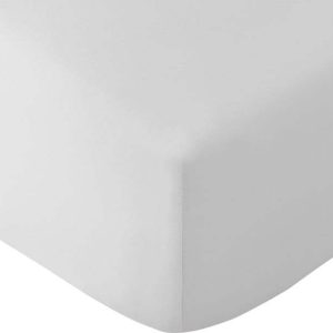 Bílé napínací prostěradlo 150x200 cm So Soft Easy Iron – Catherine Lansfield