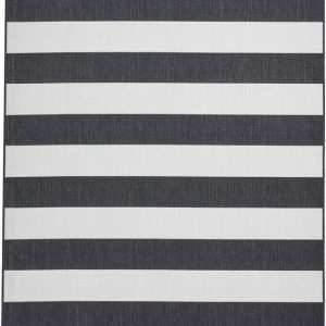 Bílo-černý venkovní koberec 170x120 cm Santa Monica - Think Rugs
