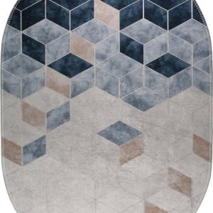 Bílo-modrý pratelný koberec 60x100 cm – Vitaus