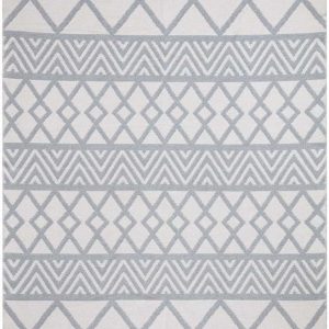 Bílo-šedý bavlněný koberec Oyo home Duo