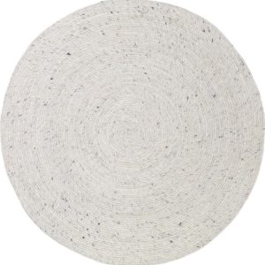 Bílý ručně vyrobený koberec ze směsi vlny a bavlny Nattiot Neethu
