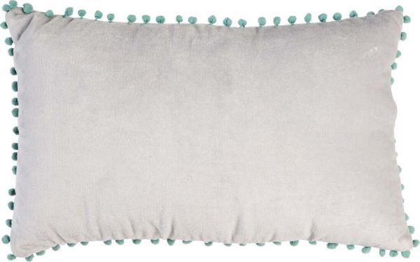 Bílý dekorační polštář 50x33 cm Pom Pom – Rex London
