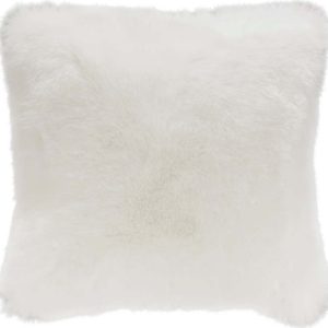 Bílý polštář z umělé kožešiny Mint Rugs Soft