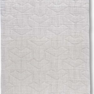 Bílý přehoz z recyklované bavlny na jednolůžko 140x250 cm Trio – Mette Ditmer Denmark