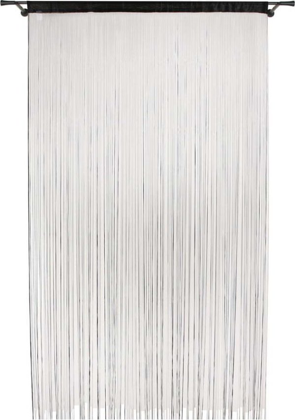 Černý závěs do dveří 100x200 cm String – Mendola Fabrics