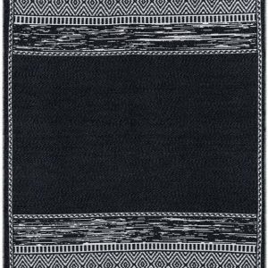 Černo-bílý bavlněný koberec Oyo home Duo