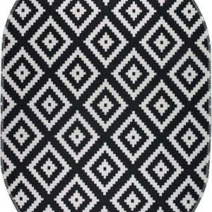 Černo-bílý pratelný koberec 120x180 cm – Vitaus