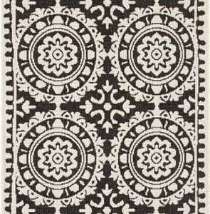 Černo-krémový venkovní koberec NORTHRUGS Jardin