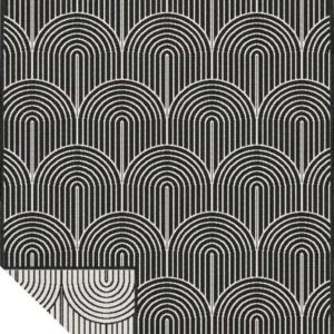 Černobílý venkovní koberec 200x290 cm Pangli Black – Hanse Home