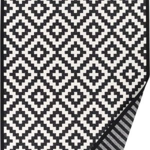 Černobílý vzorovaný oboustranný koberec Narma Viki