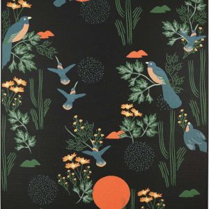 Černý koberec 140x200 cm Bloom – Nattiot