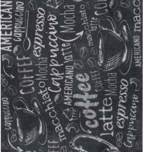 Černý koberec běhoun 50x150 cm Wild Coffee Board – Hanse Home