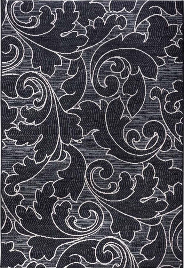 Černý venkovní koberec 77x150 cm Elina Black – Hanse Home