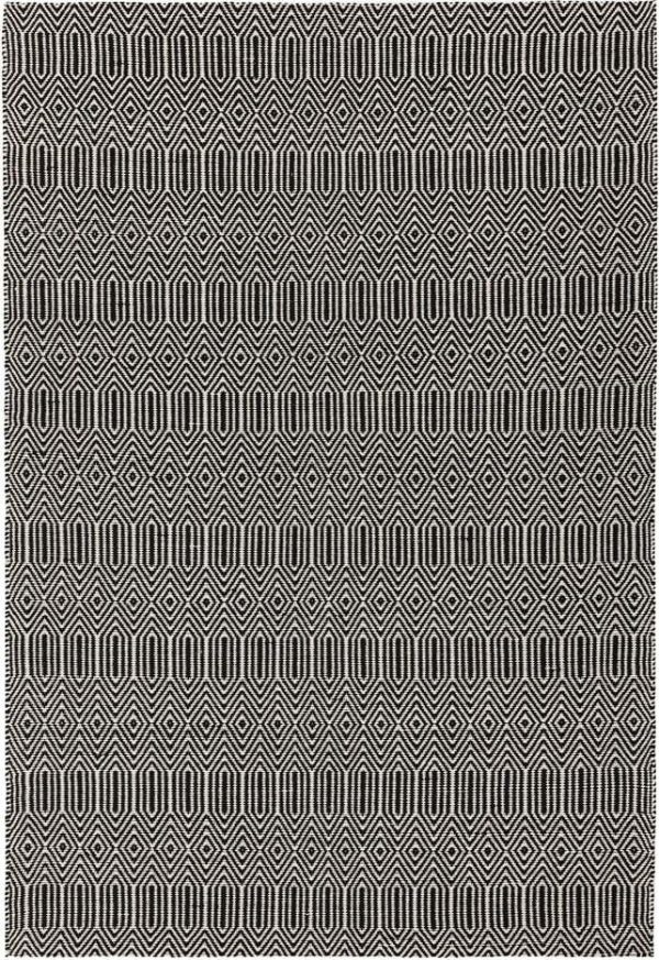 Černý vlněný koberec 200x300 cm Sloan – Asiatic Carpets