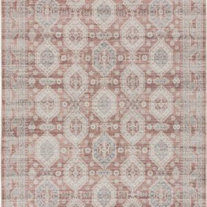 Červeno-krémový koberec 80x150 cm Mandala – Universal