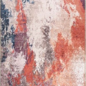 Červeno-modrý pratelný koberec běhoun 200x80 cm - Vitaus