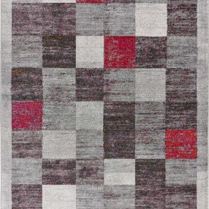 Červeno-šedý koberec 80x150 cm Sheki – Universal