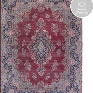 Červený pratelný koberec 80x150 cm FOLD Colby – Flair Rugs