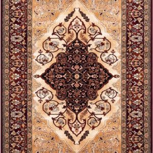 Červený vlněný koberec 133x180 cm Audrey – Agnella