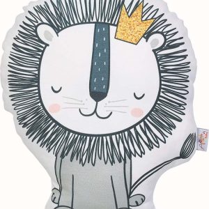 Dětský polštářek s příměsí bavlny Mike & Co. NEW YORK Pillow Toy Lion