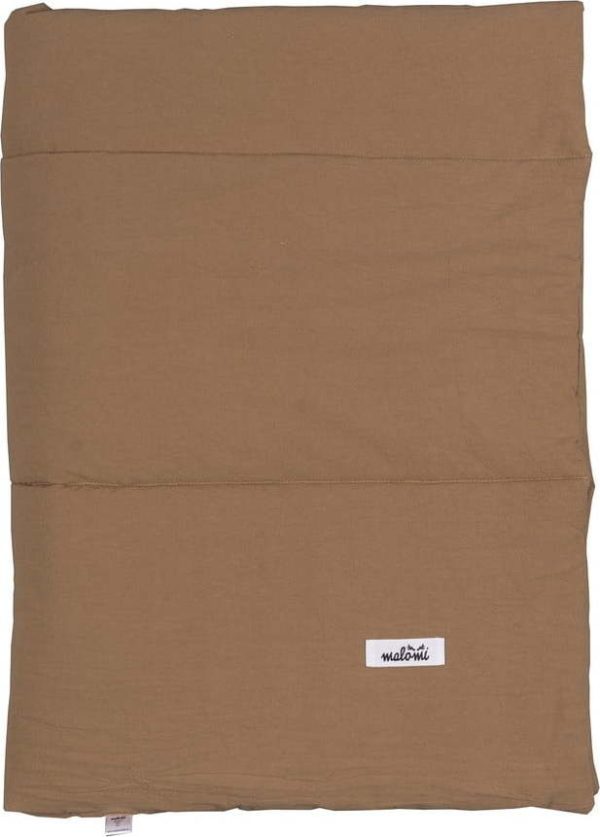 Hnědá bavlněná dětská deka 100x135 cm – Malomi Kids