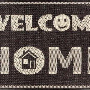 Hnědá rohožka Hanse Home Weave Smiley Welcome
