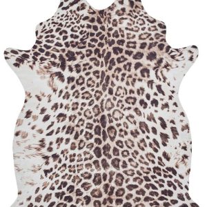 Hnědo-béžový koberec 155x130 cm Faux Leopard - Think Rugs