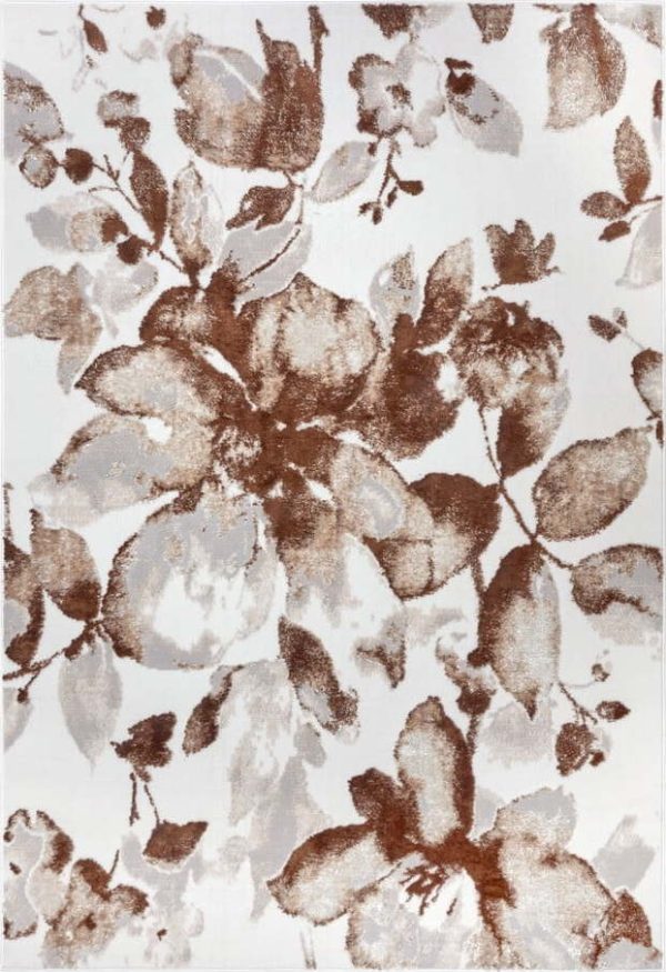 Hnědý koberec 57x90 cm Shine Floral – Hanse Home
