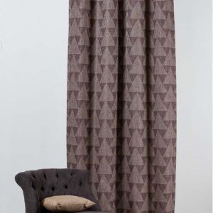 Hnědý závěs 130x260 cm Zatapa – Mendola Fabrics