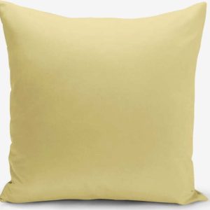 Hořčicově žlutý povlak na polštář Minimalist Cushion Covers Düz