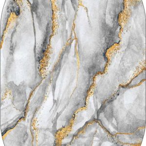 Koberec běhoun v šedo-zlaté barvě 80x200 cm – Rizzoli