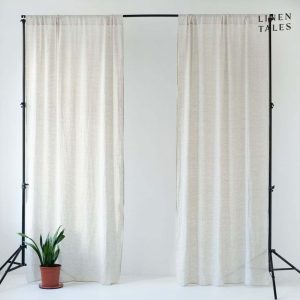 Krémová záclona 130x250 cm Daytime – Linen Tales