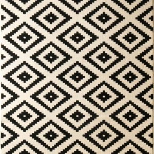 Krémovo-černý koberec Hanse Home Hamla Diamond