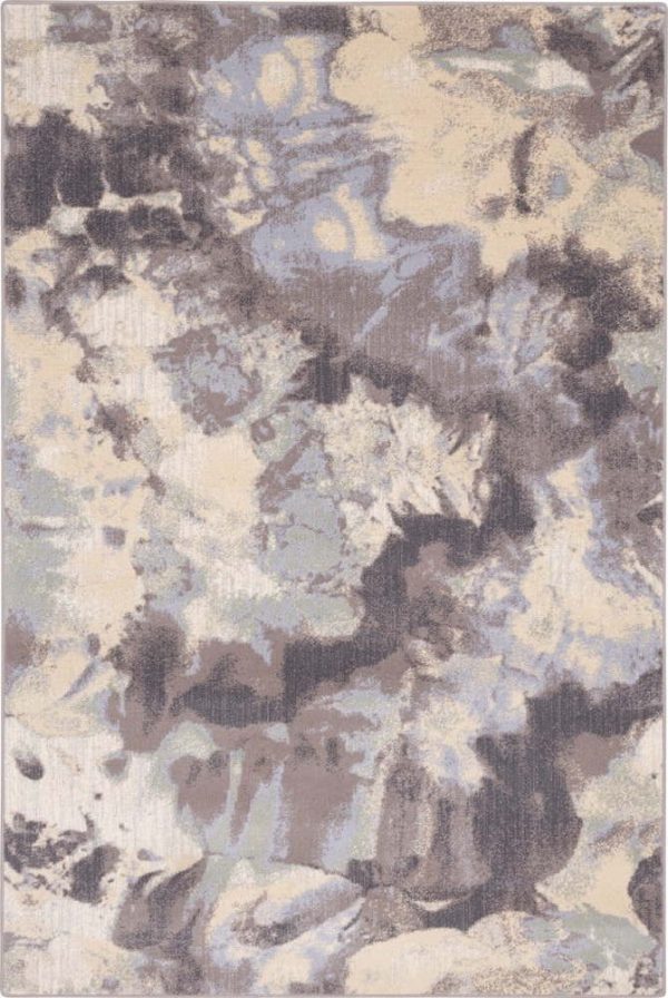 Krémovo-šedý vlněný koberec 133x180 cm Taya – Agnella