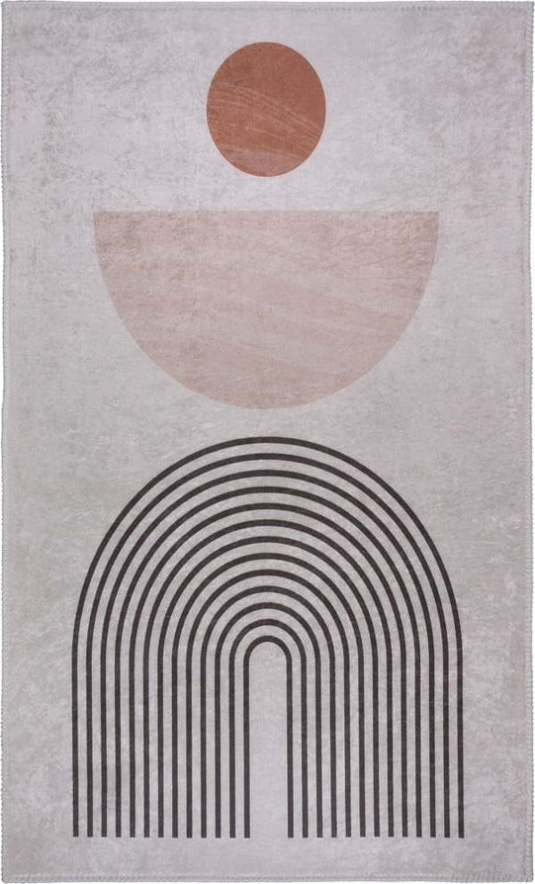Krémový pratelný koberec 80x150 cm – Vitaus