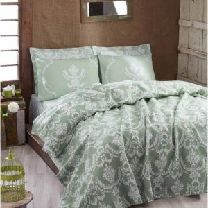 Lehký přehoz přes postel Pure Water Green
