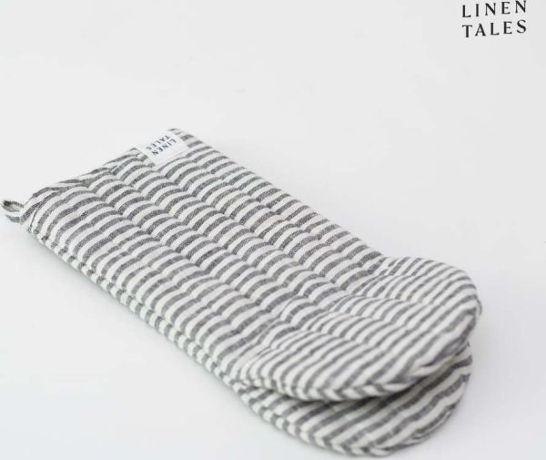 Lněná chňapka Thin Black Stripes – Linen Tales