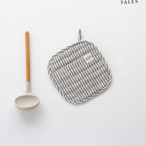 Lněná chňapka Thin Black Stripes – Linen Tales