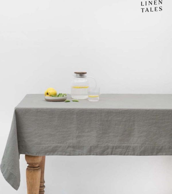 Lněný ubrus 140x250 cm Khaki – Linen Tales