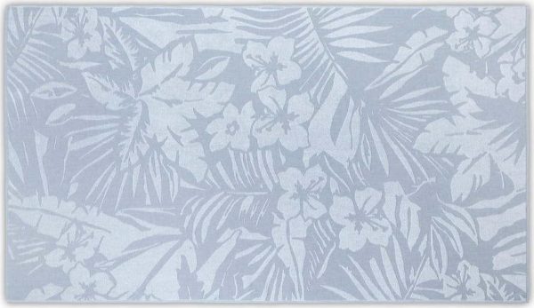 Modrá plážová osuška 180x100 cm Botanic - Foutastic