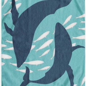 Modrá plážová osuška 90x180 cm Dolphin – DecoKing