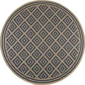 Modro-béžový kulatý venkovní koberec ø 160 cm Moretti - Flair Rugs