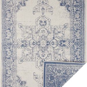 Modro-krémový venkovní koberec NORTHRUGS Borbon
