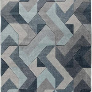 Modro-šedý koberec Flair Rugs Aurora