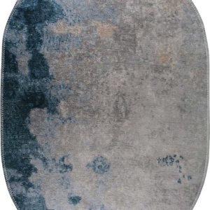 Modro-šedý pratelný koberec 80x120 cm – Vitaus