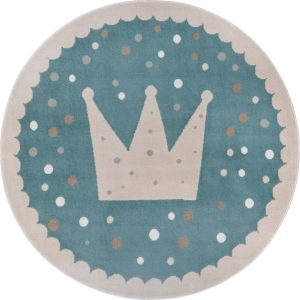 Modrý dětský koberec ø 140 cm Crown – Hanse Home