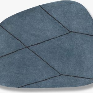 Modrý vlněný koberec 120x154 cm Shape – Mette Ditmer Denmark